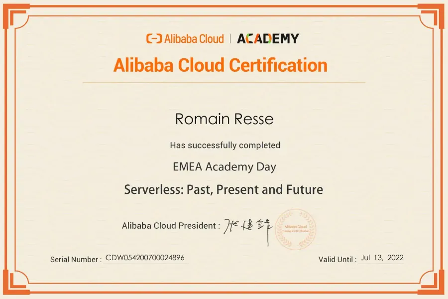 EMEA Academy Day — Serverless: Past, Present and Future