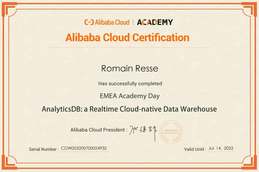 EMEA Academy Day — AnalyticsDB: a Realtime Cloud-native Data Warehouse