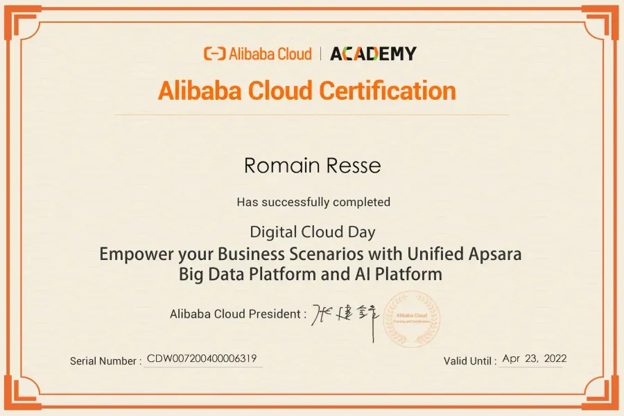 Digital Cloud Day — Empower Your Business Scenarios with Unified Apsara Big Data Platform and AI Platform