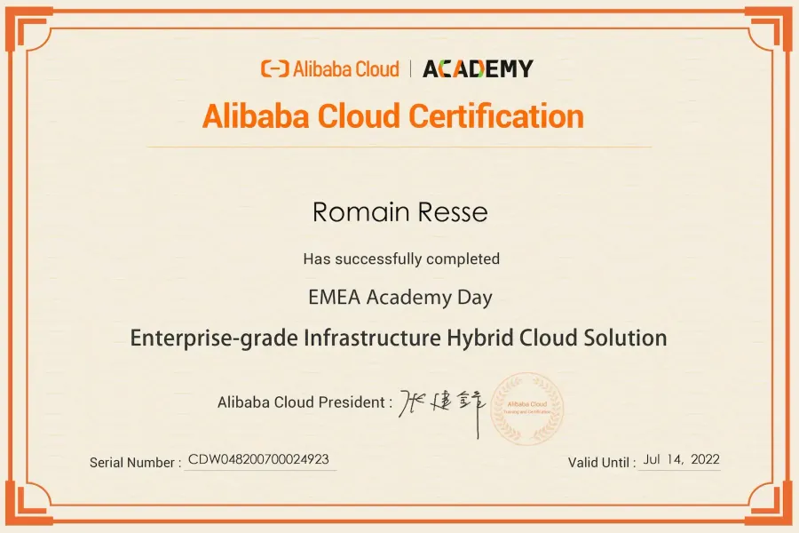 EMEA Academy Day — Enterprise-grade Infrastructure Hybrid Cloud Solution