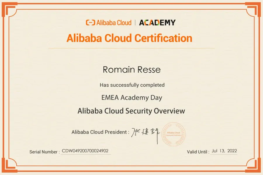 EMEA Academy Day — Alibaba Cloud Security Overview