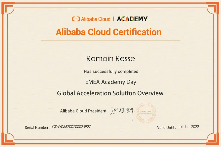 EMEA Academy Day — Global Acceleration Solution Overview