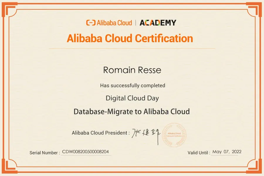 Digital Cloud Day — Database — Migrate to Alibaba Cloud