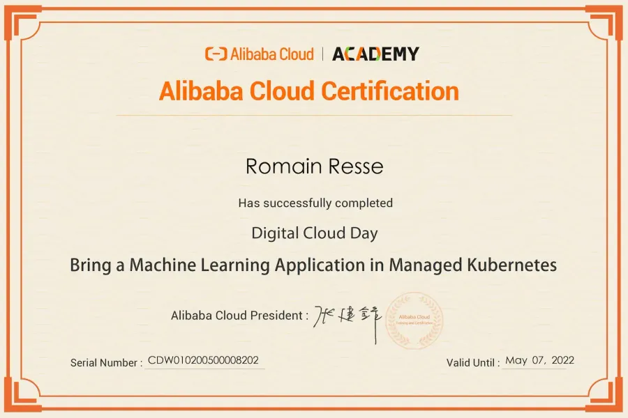 Digital Cloud Day — Bring a Machine Learning Application in Managed Kubernetes