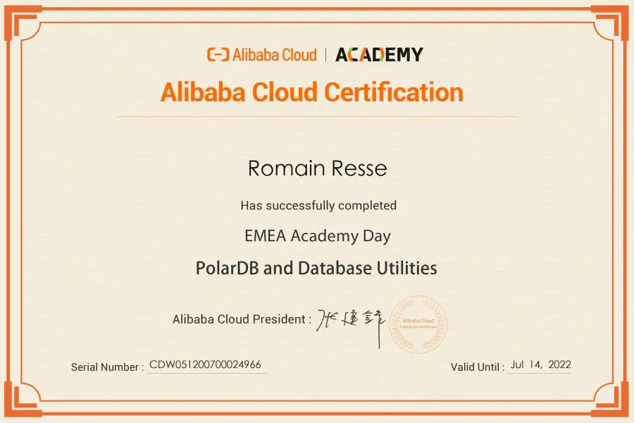 EMEA Academy Day — PolarDB and Database Utilities